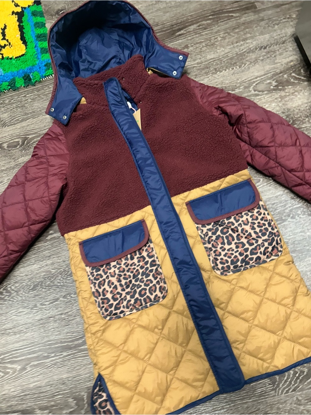 Boden Borg Mix Coat Deep Wisteria NWT - Picture 5 of 8